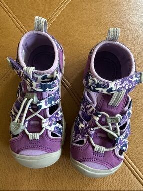 Kids Purple Closed-Toe Sandals water shoes washable sz11
